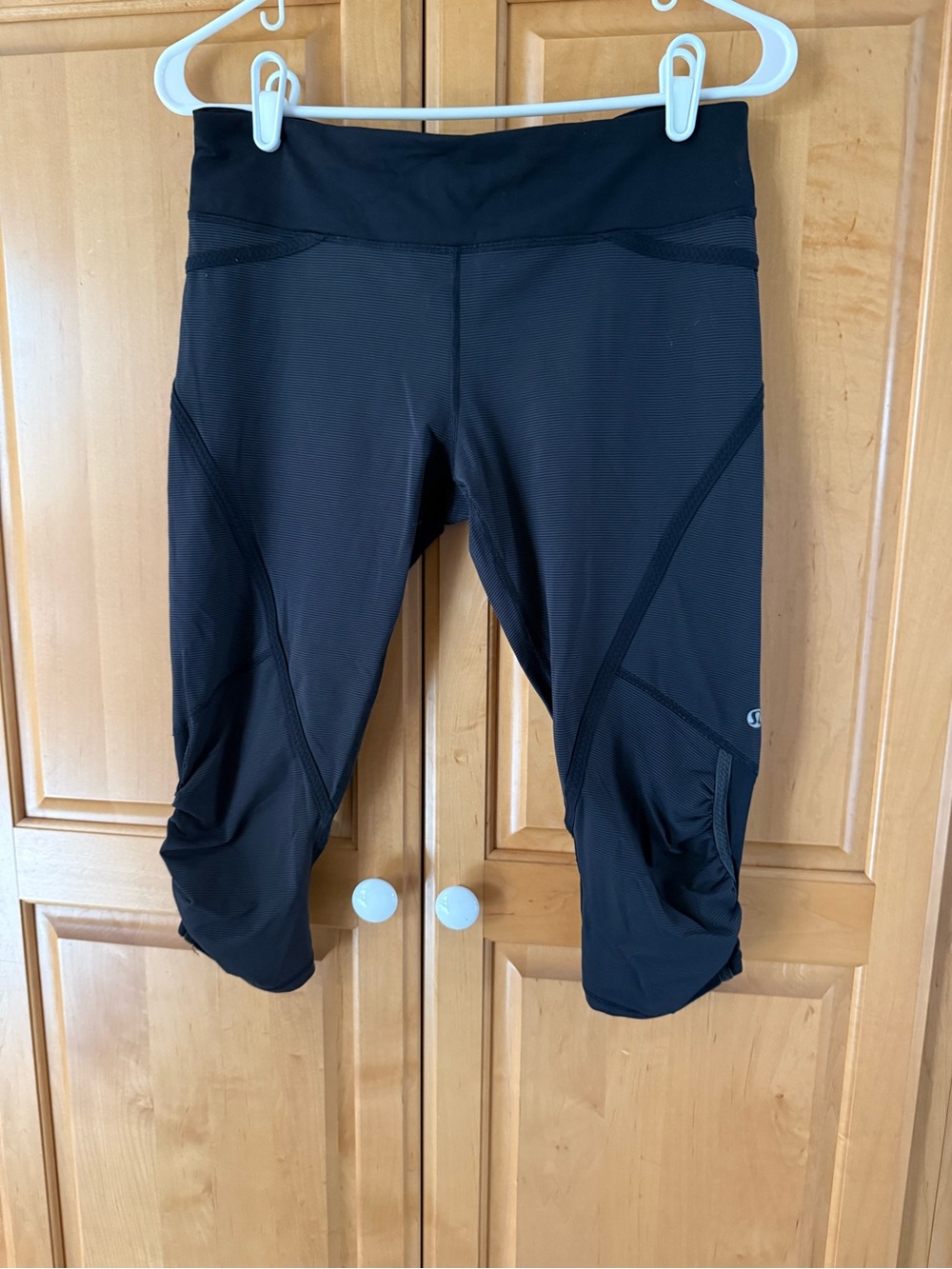 lululemon athletica Black Cropped Leggings